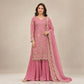 Embroidered Kurta Palazzo Set with Moti Work