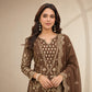 Embroidered Kurta Palazzo Set with Moti Work