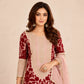 Blush Pink Chain Stitch Kurta Palazzo Set