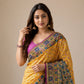 Mustard Zari Mirror Saree