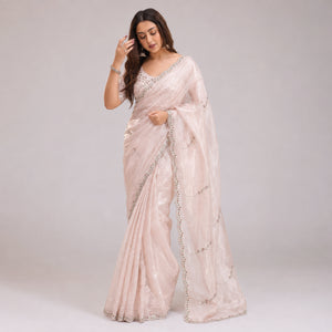 Blush Jarkan Stone Saree