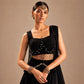 Noir Tassel Fringe Lehenga