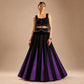 Noir Tassel Fringe Lehenga