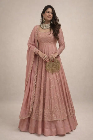 Embroidered GMY Silk Top Lehenga Set