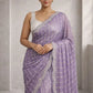 Premium Space Silk Original Beads Handwork Saree