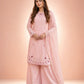 Blush Pearl Cutwork Palazzo Suit