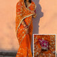 Handworked Gota Patti Georgette Saree with Sequence Lace Border