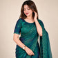 Dual-Tone Shimmer Fandy Satin Saree