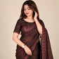 Dual-Tone Shimmer Fandy Satin Saree