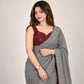 Contrast Cutwork Cotton Saree
