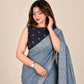 Contrast Cutwork Cotton Saree