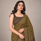 Contrast Cutwork Cotton Saree
