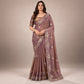 Sequin Bead Floral Saree