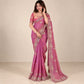 Sequin Bead Floral Saree