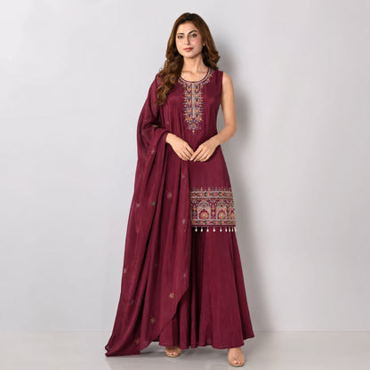 Chinon Kutch Embroidered Suit
