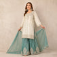 Ivory Pearl Embroidered Palazzo Set