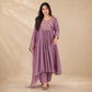 Two-Tone Silk Embroidered Anarkali Suit