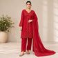 Noor Chanderi Kurti Shrug Pant Dupatta Set for Festive and Party Occasions