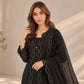 Noor Chanderi Kurti Shrug Pant Dupatta Set for Festive and Party Occasions