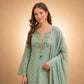 Sage Cording Stone Sharara Set