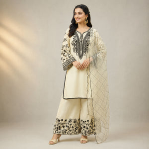 Mal Cotton Embroidery Suit Set, 4 Colours
