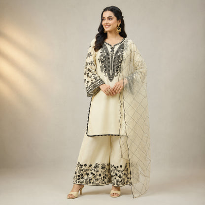 Mal Cotton Embroidery Suit Set, 4 Colours