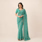 Moss Silk Leheriya Sequin Saree with Blouse