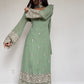 Embroidered Georgette Straight Suit Set