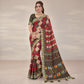 Red Patola Print Vichitra Silk Saree