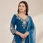 Roman Silk Embroidered Kurta Palazzo Set