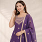 Rangoli Crush Embroidered sleeveless Sharara Set With Dupatta