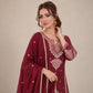Rangoli Crush Embroidered Sharara Set With Dupatta