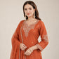 Roman Two Tone Embroidered Kurta Palazzo Set