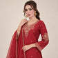 Roman Two Tone Embroidered Kurta Palazzo Set