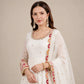 Peacock Border Anarkali Gown
