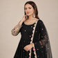 Peacock Border Anarkali Gown