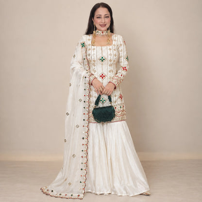 Kundan Embroidered Palazzo Set
