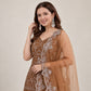Embroidered Georgette Top Palazzo Set