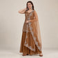 Embroidered Georgette Top Palazzo Set