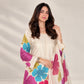 Ivory Floral Digital Print Kurta Set