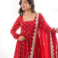 Cherry Buta Flair Anarkali