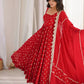 Cherry Buta Flair Anarkali