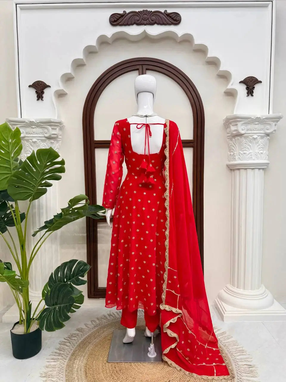 Cherry Buta Flair Anarkali