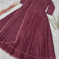 Chikankari Star Georgette Gown with GPO Lace Border
