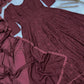 Chikankari Star Georgette Gown with GPO Lace Border