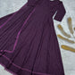 Chikankari Star Georgette Gown with GPO Lace Border