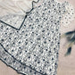 Chikankari Star Georgette Gown with GPO Lace Border
