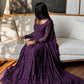 Chikankari Star Georgette Gown with GPO Lace Border