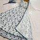 Chikankari Star Georgette Gown with GPO Lace Border