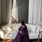 Chikankari Star Georgette Gown with GPO Lace Border